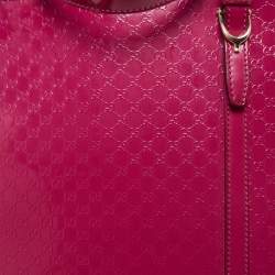 Pre Owned Gucci Pink Microguccissima Leather Nice Tote
