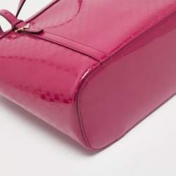 Pre Owned Gucci Pink Microguccissima Leather Nice Tote