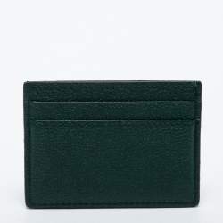 Gucci Dark Green Leather Zumi Card Holder