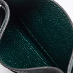Gucci Dark Green Leather Zumi Card Holder
