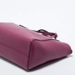 Pre Owned Gucci Old Rose Leather Mini Swing Tote 