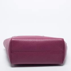 Pre Owned Gucci Old Rose Leather Mini Swing Tote 