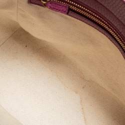 Pre Owned Gucci Old Rose Leather Mini Swing Tote 