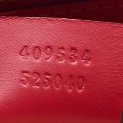 Pre Owned Gucci Multicolor GG Supreme Monogram and Leather Small Tuscany Top Zip Tote