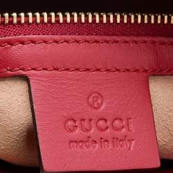 Pre Owned Gucci Multicolor GG Supreme Monogram and Leather Small Tuscany Top Zip Tote