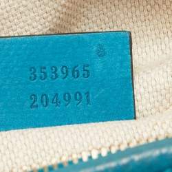 Pre Owned حقيبة كروس غوتشي سوهو ديسكو جلد زرقاء  بسلسلة