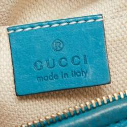 Pre Owned حقيبة كروس غوتشي سوهو ديسكو جلد زرقاء  بسلسلة