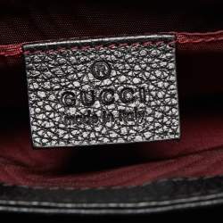 مملوكة مسبقًا Gucci Black Grained Leather Small Zumi Crossbody bag