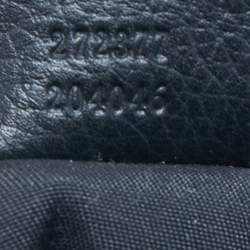 Pre Owned Gucci Black/Grey GG Canvas and Leather Bucket Tote