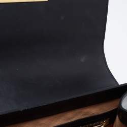 Gucci Black Guccissima Leather Small Padlock Top Handle Bag