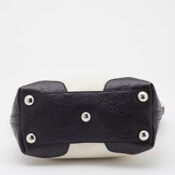 مملوكة مسبقًا Gucci  Off White/Brown Canvas and Guccissima Leather Tote