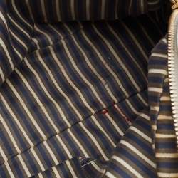 Pre Owned Gucci Silver GG Canvas and Leather New Britt Boston Bag