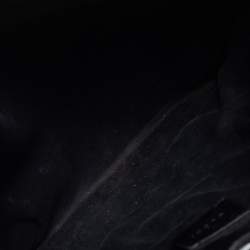 Pre Owned Gucci Black GG Canvas and Leather Belt Tote