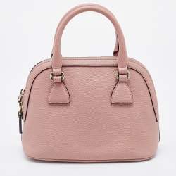 Gucci Light Pink Leather Dollar Small GG Charm Dome Bag