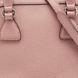 Gucci Light Pink Leather Dollar Small GG Charm Dome Bag
