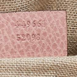 Gucci Light Pink Leather Dollar Small GG Charm Dome Bag