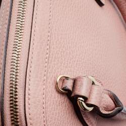 Gucci Light Pink Leather Dollar Small GG Charm Dome Bag