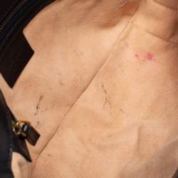 Pre Owned Gucci Black Matelassé Leather Small GG Marmont Shoulder Bag