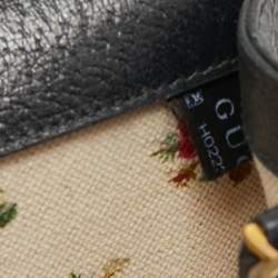 Pre Owned Gucci Black Leather Small Dionysus Web Shoulder Bag