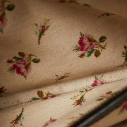 Pre Owned Gucci Black Leather Small Dionysus Web Shoulder Bag