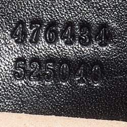 Pre Owned Gucci Black Matelasse Leather Leather GG Marmont Belt Bag