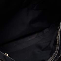 Pre Owned Gucci Black Patent Leather Medium Dialux Britt Tote