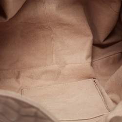 Pre Owned Gucci Dusty Pink Matelassé Leather Medium GG Marmont Chain Tote