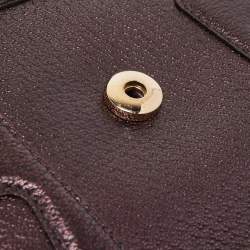 Pre Owned Gucci Purple Leather Limited Edition Tom Ford Dragon Shoulder Bag