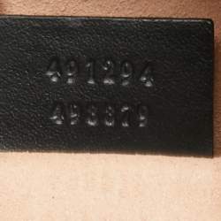 Pre Owned Gucci Black Matelassé Leather GG Marmont Animal Stud Belt Bag