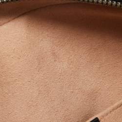 Pre Owned Gucci Black Matelassé Leather GG Marmont Animal Stud Belt Bag