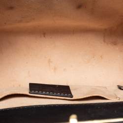 Pre Owned Gucci Black Guccissima Leather Small Padlock Shoulder Bag