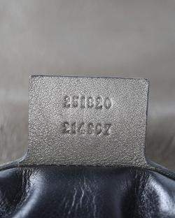 Pre Owned Gucci Bronze Snakeskin Leather Vintage GG Logo Shoulder Bag 