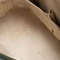 Pre Owned Gucci Green Microguccissima Patent Leather Nice Dome Satchel