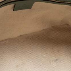 Pre Owned Gucci Green Microguccissima Patent Leather Nice Dome Satchel