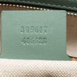 Pre Owned Gucci Green Microguccissima Patent Leather Nice Dome Satchel