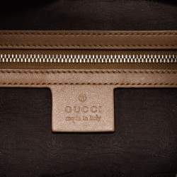 Gucci brown Guccissima Leather Medium GG Twins Hobo