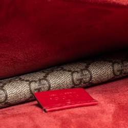 Pre Owned Gucci Beige GG Supreme Canvas and Suede Dionysus Shoulder Bag