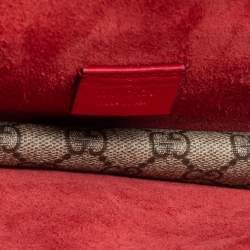 Pre Owned Gucci Beige GG Supreme Canvas and Suede Dionysus Shoulder Bag