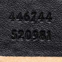 Gucci Black Matelassé Leather GG Marmont Super Small Shoulder Bag