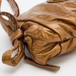 Gucci Gold Leather Hysteria Clutch 