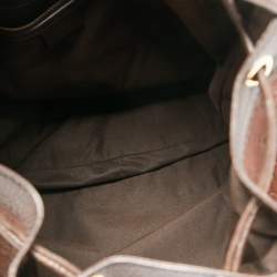 Pre Owned Gucci Brown Guccissima Leather Interlocking Icon Hobo