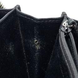 Gucci Black Guccissima Leather Continental Zip Around Wallet