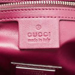 Pre Owned Gucci Multicolor Python Leather Lady Lock Top Handle Bag