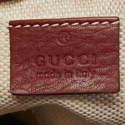 Pre Owned Gucci Beige/Brown GG Canvas and Leather Horsebit Shoulder Bag