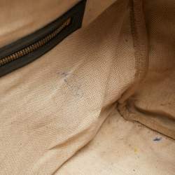 Pre Owned Gucci Beige/Blue GG Canvas Joy Web Boston Bag