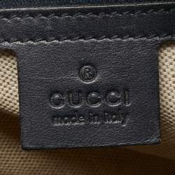 Pre Owned Gucci Beige/Blue GG Canvas Joy Web Boston Bag