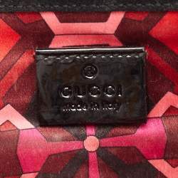 مملوكة مسبقًا Gucci Black Patent Leather Romy Clutch