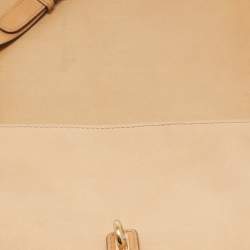 Gucci Beige/Brown GG Canvas and Leather Medium Marrakech Tassel Messenger Bag