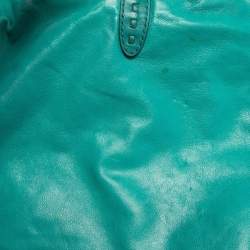 Pre Owned Gucci Green Leather Jackie Hobo