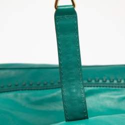 Pre Owned Gucci Green Leather Jackie Hobo